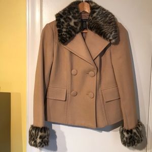 Inc faux fur Coat - size small